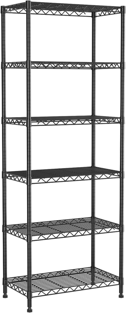 6-Tier Wire Rack Shelving, Metal Shelf Racks by Vanzbon