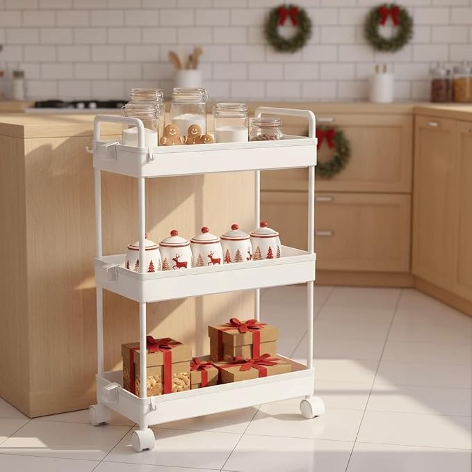 Ronlap 3 Tier Slim Rolling Storage Cart - Image 8