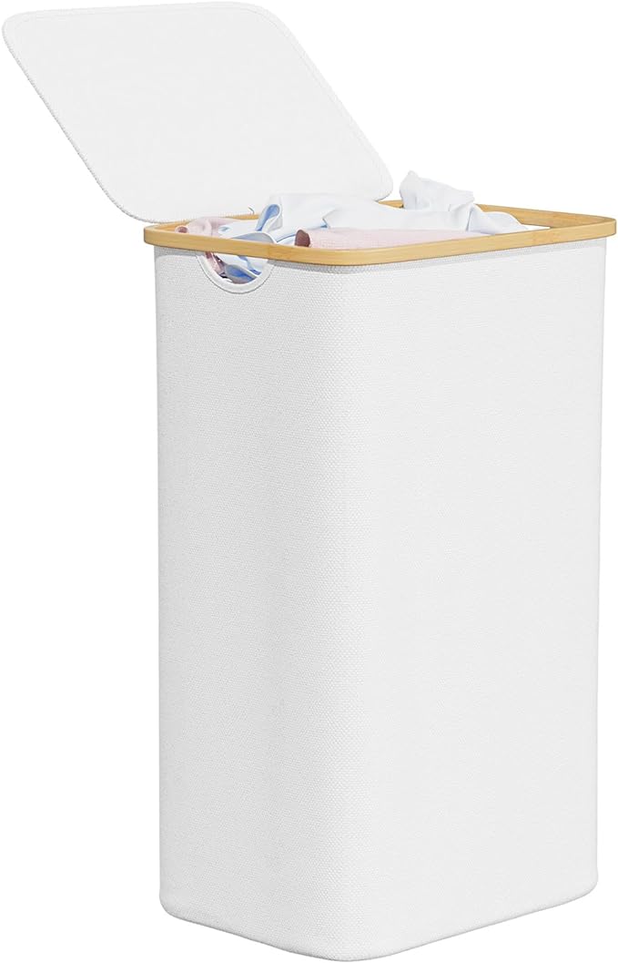 SpaceAid Laundry Hamper with Lid, 110L Large Tall Clothes Basket Bin with by SpaceAid