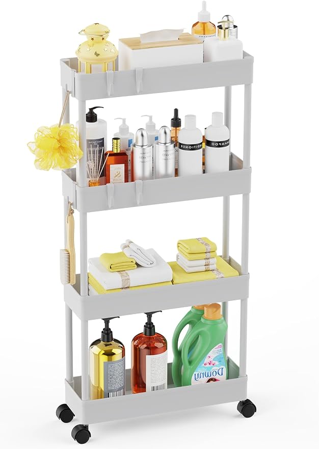 LEHOM 5.1" Slim Storage Cart by LEHOM