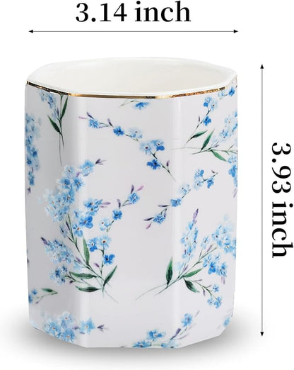 Pencil Holder for Desk Organizer, Ceramic Writing Utensil Storage Organizer - Image 2