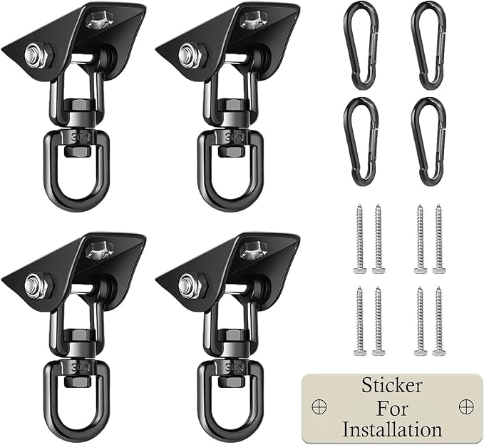 Heavy Duty Swing Hangers for Wooden Sets 2000 LB Capacity Hammock Hanger 360 by Aisto