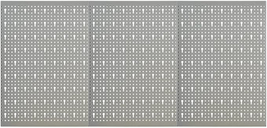 Wall-Mounted Peg Boards 3 pcs 15.7"x22.8" Steel 145349 by Unknown