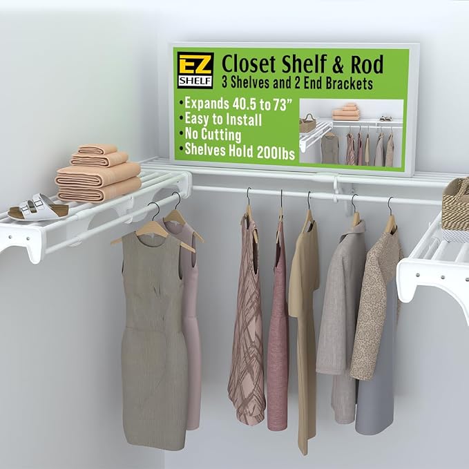 EZ Shelf Expandable Closet Kit by EZSHELF