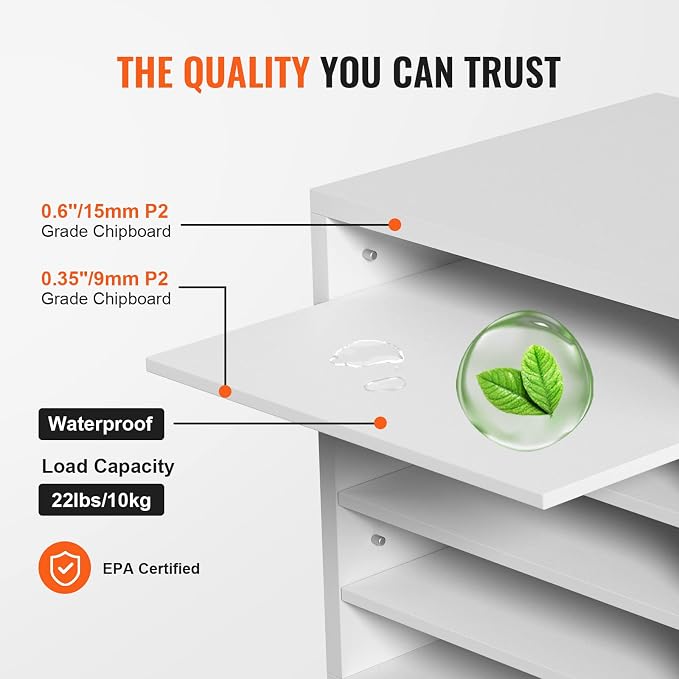 VEVOR Literature Organizers, 5 Compartments Office Mailbox - Image 3