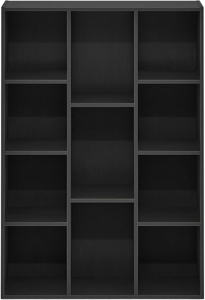 Furinno LUDER Book Shelf, 11-Cube Bookshelf, Reversible Bookcase, 9.4 x 29.1 x - Image 6