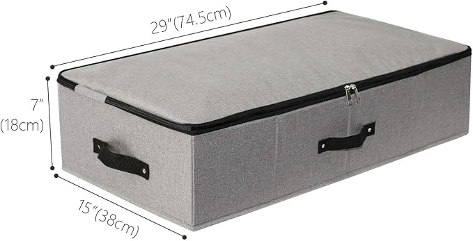 Omygarden 2PCS Foldable Under Bed Storage Container - Image 2