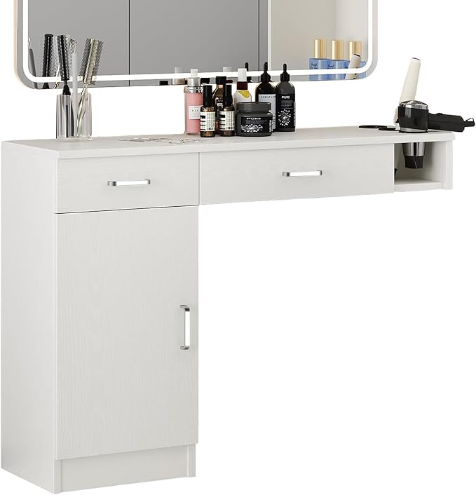 4ever2buy Salon Stations for Hair Stylist, Wall Mount Barber Station - Image 7