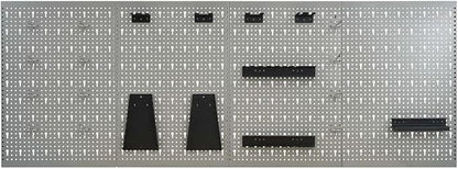 Wall-Mounted Peg Boards 4-Pack 15.7"x22.8" Steel - Image 2