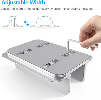 OMOTON Vertical Laptop Stand Holder, Desktop Aluminum Stand - Image 6