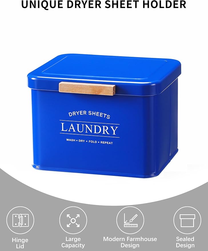 Dryer Sheet Holder with Hinged Lid - Image 7