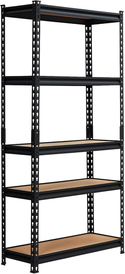 PioneerWorks 2000lbs Storage Shelves 5 Tier, Adjustable Heavy Duty Garage by PioneerWorks