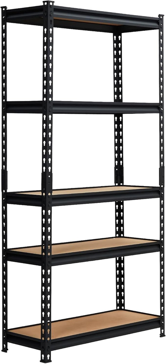 PioneerWorks 2000lbs Storage Shelves 5 Tier, Adjustable Heavy Duty Garage by PioneerWorks