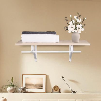 Closet Rod Brackets 11x9.5in, 4 Pack Closet Shelf Brackets, Wall Mounted - Image 4