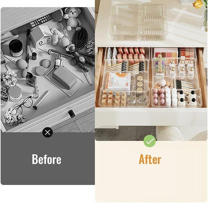Expandable Drawer Organizer Tray from 11” to 19.1”, Adjustable Silverware in - Image 3