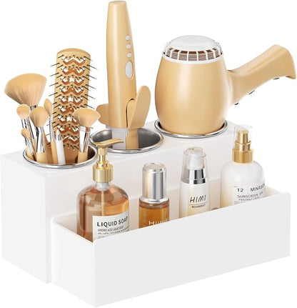 HIIMIEI Hair Tool Organizer, Acrylic Hair Dryer Holder, Bathroom Countertop by HIIMIEI