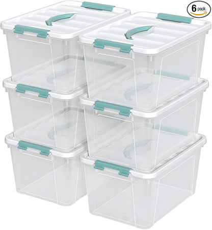 Ramddy 6-Pack 14 Quart Plastic Storage Bin by Ramddy