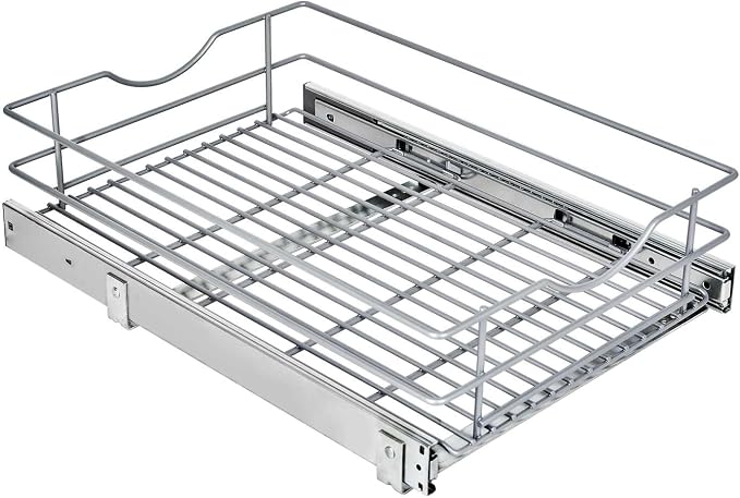 Pull Out Cabinet Organizer, Soft Close Slide Out Drawer, 1 Tier Pull Out - Image 9