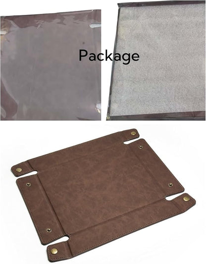 LLmoway PU Leather Valet Tray Nightstand Desk Organizer - Image 7