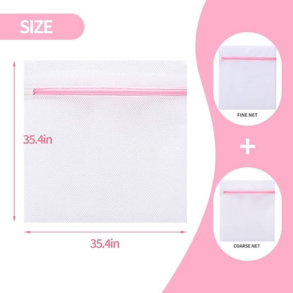 Extra Large Mesh Laundry Bags Washing Bag 6Pack Delicates Bag and Zipper - Image 7
