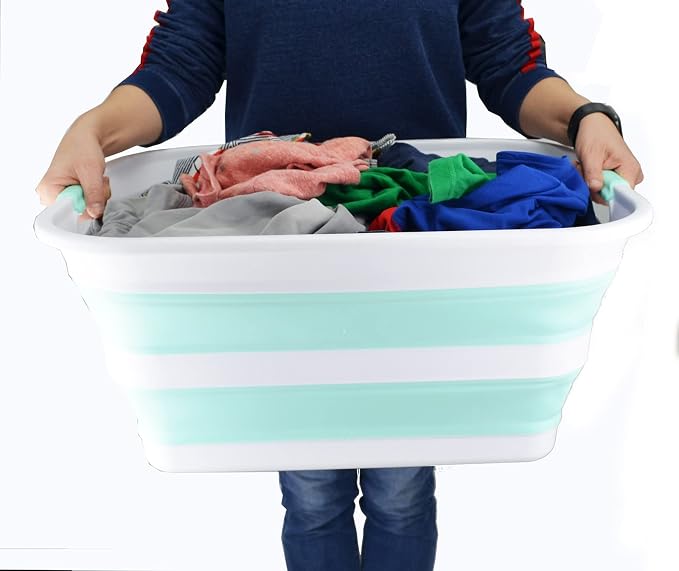SAMMART 42L Collapsible Plastic Laundry Basket - Image 7