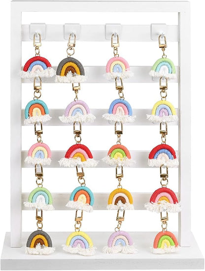 Ikee Design 5 Tiers Free Assemble Wooden Jewelry Display Rack - Image 3