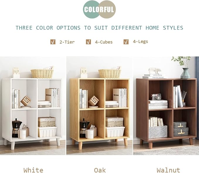 IOTXY Freestanding Open Cubes Bookcase - Image 4
