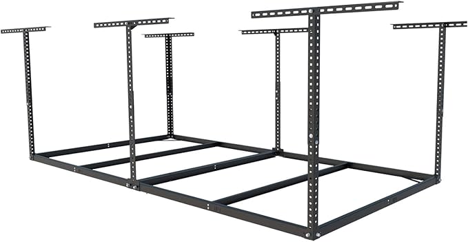 FLEXIMOUNTS 4x8 Overhead Garage Storage Rack without Decking, Storage by FLEXIMOUNTS