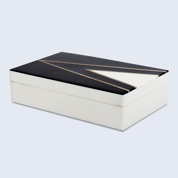 Handicrafts Home Black and White Decorative Storage Box - Image 7