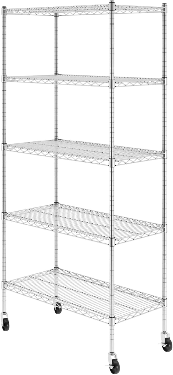 SafeRacks - NSF Certified Storage Shelves, Heavy Duty Steel Wire Unit by SafeRacks