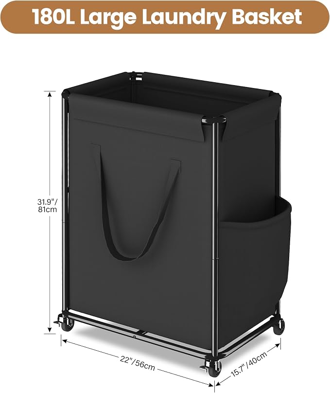 Homeiju 180L Large Laundry Hamper - Image 7