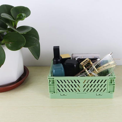Tixill 2-Pack Mini Foldable Plastic Baskets - Image 5