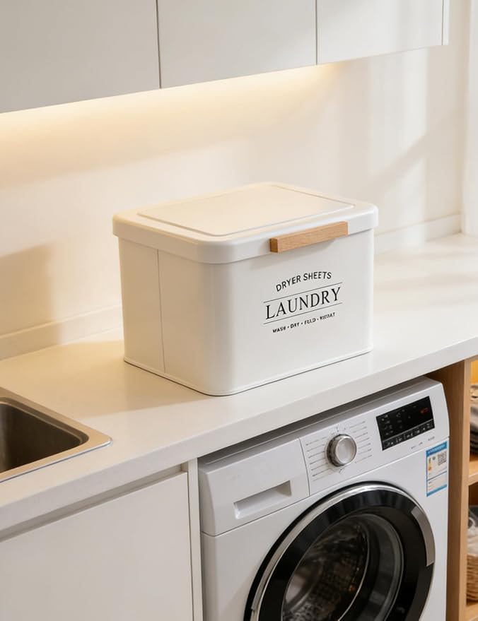 Dryer Sheet Holder with Hinged Lid - Image 6