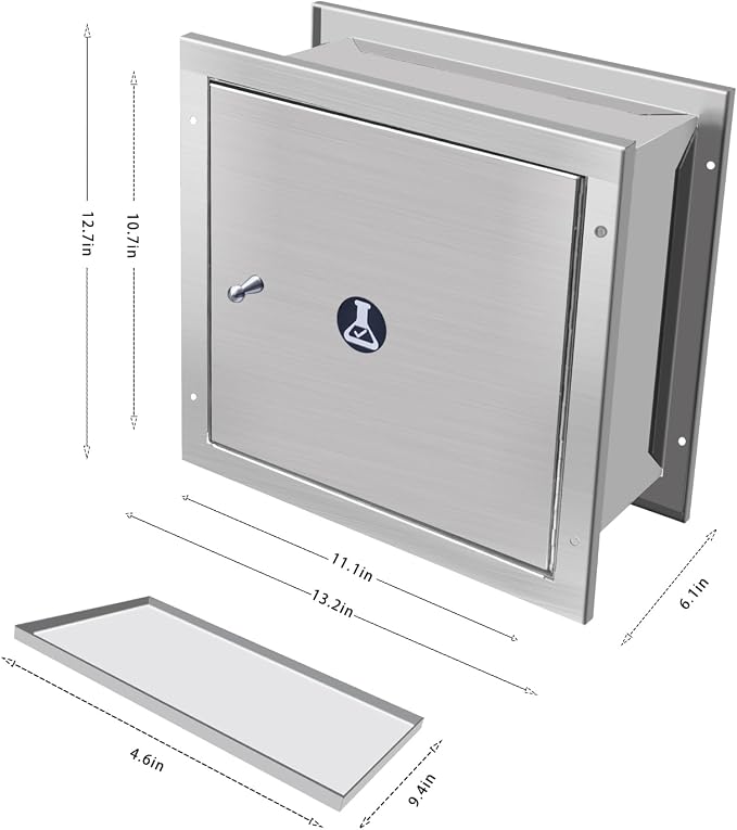 Pass Through Specimen Cabinet Stainless Steel Specimen Box - Image 3