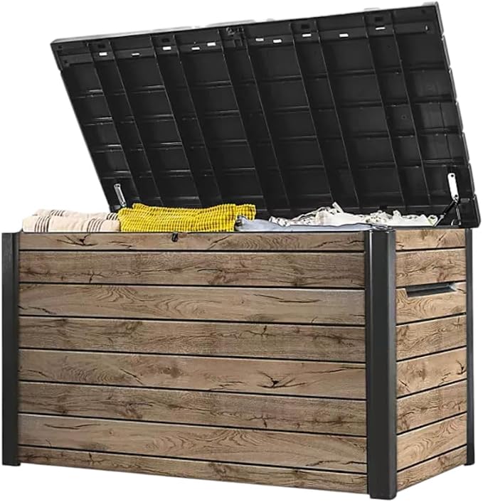 Outdoor Storage Box with Lockable Lid - Image 3
