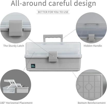 Creahaus 13 inch Art Craft Organizer Storage Box - Image 3