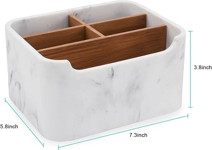 Desk Organizers, Marble Remote Holders - Image 3