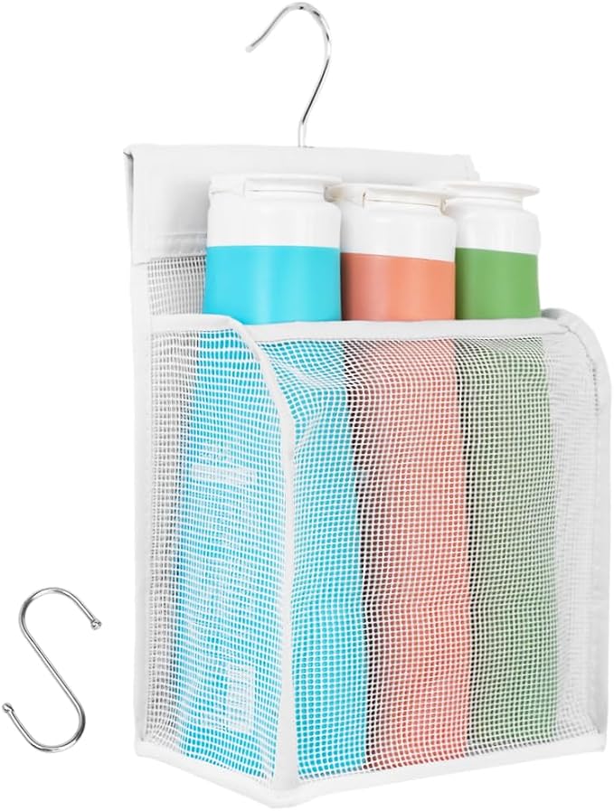 ALYER Hanging Mesh Shower Caddy Organizer Bathroom Storage Bag by ALYER