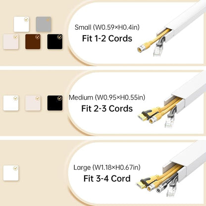 Delamu Cord Hider Wall, 85in Cord Covers - Image 9