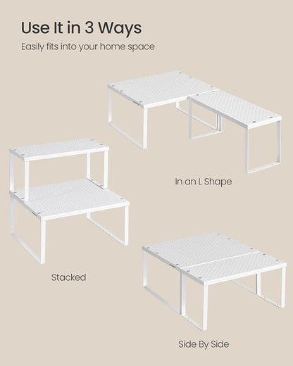 SONGMICS Spice Racks, Countertop Organizers, Shelf Risers, Expandable - Image 7