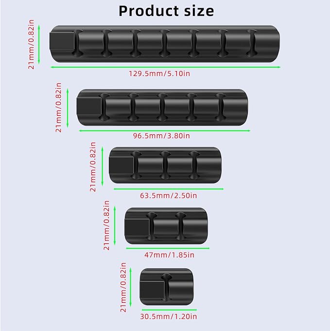 11PCS Cable Management Cord Holder Organizer, Magnetic Cable Clips Adhesive - Image 7