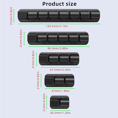 11PCS Cable Management Cord Holder Organizer, Magnetic Cable Clips Adhesive - Image 6