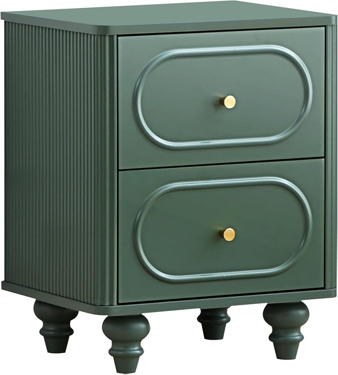 2 Drawer Fluted Mini Small Dresser - Image 8