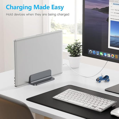 OMOTON Vertical Laptop Stand Holder, Desktop Aluminum Stand - Image 8