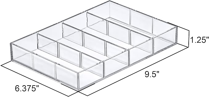 Amazing Abby - Soleil - Acrylic 4-Compartment Sunglass Organizer, Plastic - Image 4