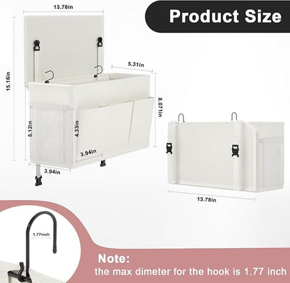 Dual-purpose Bedside Caddy Bedside Organizer, Bed Caddy - Image 4