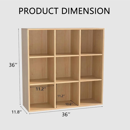 Wooden 9 Cube Storage Organizer - Image 2