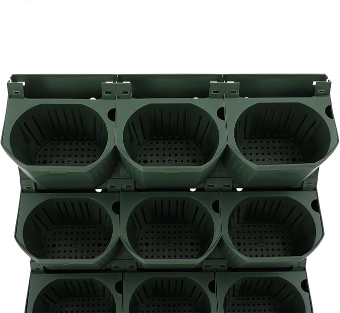 36-Pot Vertical Wall Planter, Modular Stackable Garden - Image 8
