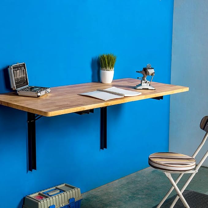 Wallmaster Wall Mounted Folding Workbench Heavy Duty Fold Down Table Utility - Image 5