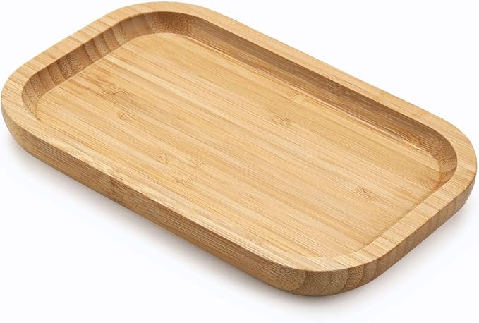 Bamboo Vanity Tray, Bathroom Counter Tray, Toilet Tank Tray, Bathroom Tray by XIMISISE